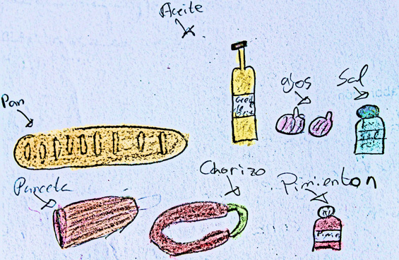 Ingredientes migas de pastor Laura Celemendiz 9